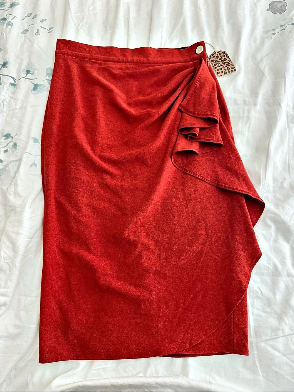 House of Foxy 1950-1960 Asymmetrical Ruffle Skirt in Red NWT